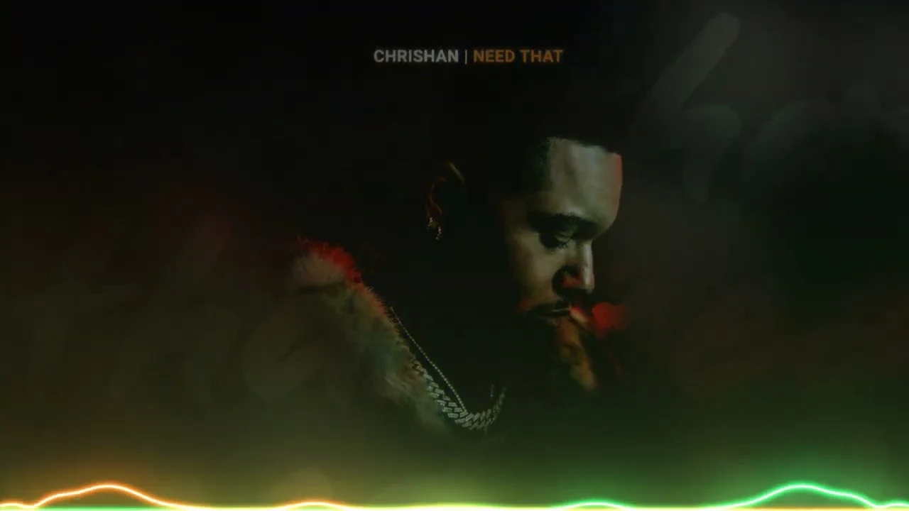 Official artwork in Chrishan’s Need That visualizer